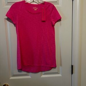 Lilly Pulitzer Vibrant Pink Short Sleeve Tee